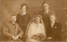 1927-08 Hochzeit Hans u.Frieda Sievers m.Vater,Anna,Ernst